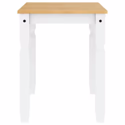 vidaXL Dining Table Kitchen Table Dining Room Table White Solid Wood Pine - Additional view 4