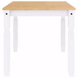 vidaXL Dining Table Kitchen Table Dining Room Table White Solid Wood Pine - Additional view 4