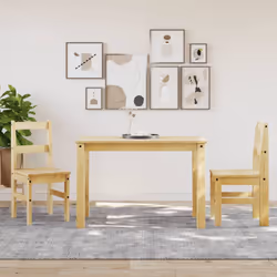 vidaXL Dining Chairs Kitchen Chair Dining Room Chair 2 pcs Solid Wood Pine