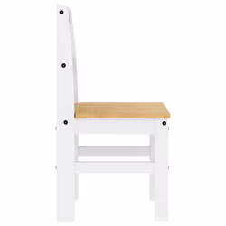 vidaXL Dining Chairs Dining Room Kitchen Chair 2 pcs White Solid Wood Pine - Additional view 5
