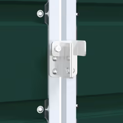 vidaXL Wheelie Bin Storage for Single Bin Garden Store Trash Cover Green Steel - Additional view 8