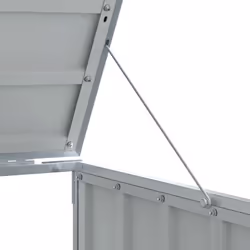 vidaXL Wheelie Bin Storage for Double Bins Garden Trash Cover Brown Steel - Additional view 9