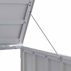 vidaXL Wheelie Bin Storage for Triple Bins Garden Trash Cover Brown Steel - Additional view 9