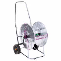 vidaXL Hose Reel Cart for 80 m 3/4" Hose Garden Hose Cart Hose Trolley Steel - Additional view 9