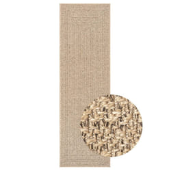 vidaXL Rug Floor Carpet for Indoor and Outdoor Door Mat Kitchen Rug Jute Look - rectangular, 80 x 250 cm