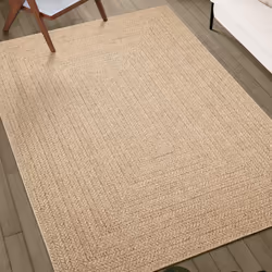 vidaXL Rug Floor Carpet for Indoor and Outdoor Door Mat Kitchen Rug Jute Look - rectangular, 240 x 240 cm - Additional view 2