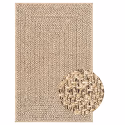 vidaXL Rug Floor Carpet for Indoor and Outdoor Door Mat Kitchen Rug Jute Look - rectangular, 240 x 340 cm