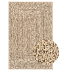 vidaXL Rug Floor Carpet for Indoor and Outdoor Door Mat Kitchen Rug Jute Look - rectangular, 240 x 340 cm
