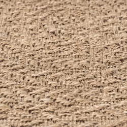 vidaXL Rug Floor Carpet for Indoor and Outdoor Door Mat Kitchen Rug Jute Look - round, 200 cm - Additional view 5
