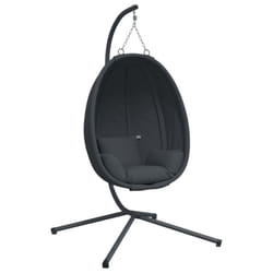 vidaXL Hanging Egg Chair with Stand Hammock Chair Anthracite Fabric and Steel