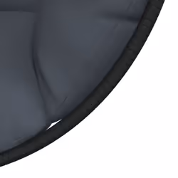 vidaXL Hanging Egg Chair with Stand Hammock Chair Anthracite Rattan and Steel - Additional view 6