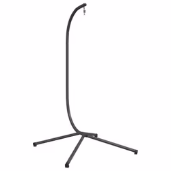 vidaXL Hanging Egg Chair Stand Hammock Chair Frame C Stand Anthracite Steel