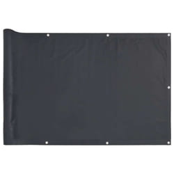 vidaXL Balcony Privacy Screen Outdoor Privacy Net Anthracite 400x75 cm PVC