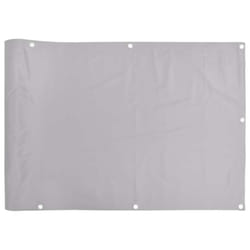 vidaXL Balcony Privacy Screen Outdoor Screen Privacy Net Grey 400x75 cm PVC