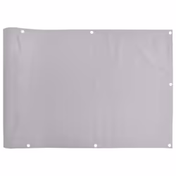 vidaXL Balcony Privacy Screen Outdoor Screen Privacy Net Grey 1000x75 cm PVC