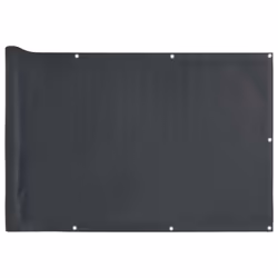 vidaXL Garden Privacy Screen Fence Screen Balcony Screen Ledge Stone Look PVC - anthracite, 300 x 90 cm