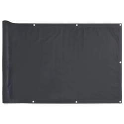 vidaXL Garden Privacy Screen Fence Screen Balcony Screen Ledge Stone Look PVC - anthracite, 300 x 90 cm