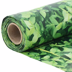 vidaXL Balcony Privacy Screen Fence Roll Net Plant Look Green 400x90 cm PVC