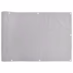 vidaXL Garden Privacy Screen Fence Screen Balcony Screen Ledge Stone Look PVC - grey, 600 x 120 cm - Additional view 2