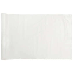 vidaXL Balcony Privacy Screen Outdoor Screen Privacy Net White 300x120 cm PVC