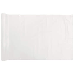 vidaXL Balcony Privacy Screen Outdoor Screen Privacy Net White 400x120 cm PVC