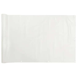 vidaXL Balcony Privacy Screen Outdoor Screen Privacy Net White 500x120 cm PVC