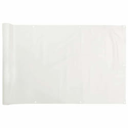 vidaXL Balcony Privacy Screen Outdoor Screen Privacy Net White 700x120 cm PVC