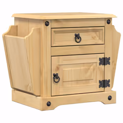 vidaXL Bedside Cabinet Nightstand Bed Side Table Bed Cabinet Solid Wood Pine