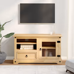 vidaXL TV Cabinet Entertainment Centre TV Stand Media TV Unit Solid Wood Pine
