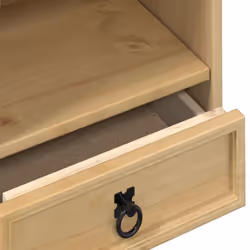 vidaXL CD Cabinet Display Cabinet Storage Cupboard Bookcase Solid Wood Pine - Additional view 6