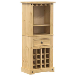 vidaXL Wine Rack Wine Shelf Wine Holder Bottle Display Holder Solid Wood Pine