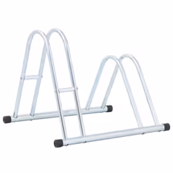 vidaXL Bicycle Stand for 2 Bikes Floor Freestanding Indoor Galvanised Steel - Additional view 4