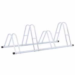 vidaXL Bicycle Stand for 4 Bikes Floor Freestanding Indoor Galvanised Steel