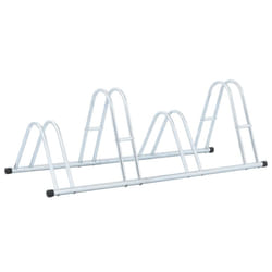 vidaXL Bicycle Stand for 4 Bikes Floor Freestanding Indoor Galvanised Steel