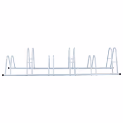 vidaXL Bicycle Stand for 6 Bikes Floor Freestanding Indoor Galvanised Steel