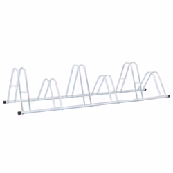vidaXL Bicycle Stand for 6 Bikes Floor Freestanding Indoor Galvanised Steel - Additional view 4