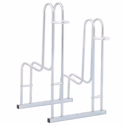 vidaXL Bicycle Stand for 2 Bikes Floor Freestanding Indoor Galvanised Steel - Additional view 4