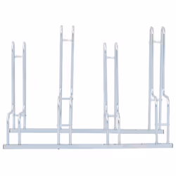 vidaXL Bicycle Stand for 4 Bikes Floor Freestanding Indoor Galvanised Steel