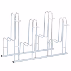 vidaXL Bicycle Stand for 4 Bikes Floor Freestanding Indoor Galvanised Steel - Additional view 4