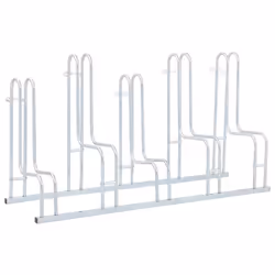 vidaXL Bicycle Stand for 5 Bikes Floor Freestanding Indoor Galvanised Steel