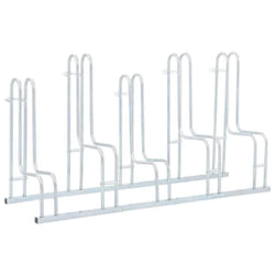 vidaXL Bicycle Stand for 5 Bikes Floor Freestanding Indoor Galvanised Steel