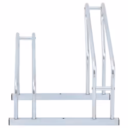 vidaXL Bicycle Stand for 2 Bikes Floor Freestanding Indoor Galvanised Steel - Additional view 2