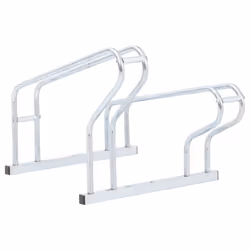 vidaXL Bicycle Stand for 2 Bikes Floor Freestanding Indoor Galvanised Steel - Additional view 4