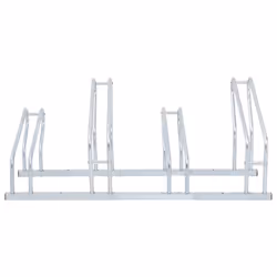 vidaXL Bicycle Stand for 4 Bikes Floor Freestanding Indoor Galvanised Steel