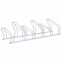 vidaXL Bicycle Stand for 6 Bikes Floor Freestanding Indoor Galvanised Steel