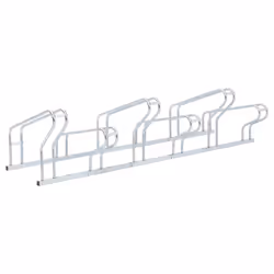 vidaXL Bicycle Stand for 6 Bikes Floor Freestanding Indoor Galvanised Steel - Additional view 4