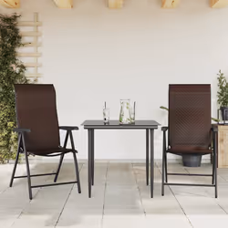 VidaXL 4007138 outdoor chair Terrace Polyrattan, Steel Brown