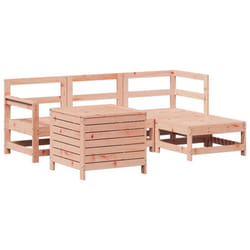 vidaXL Garden Sofa Set 5 Piece Outdoor Sofa Corner Sofa Solid Wood Douglas Fir