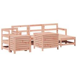 vidaXL Garden Sofa Set 7 Piece Outdoor Sofa Corner Sofa Solid Wood Douglas Fir