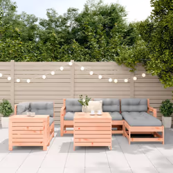vidaXL Garden Sofa Set 7 Piece Outdoor Sofa Corner Sofa Solid Wood Douglas Fir